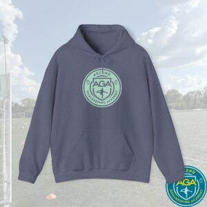 AGA Large Teal Logo Academy Hoodie